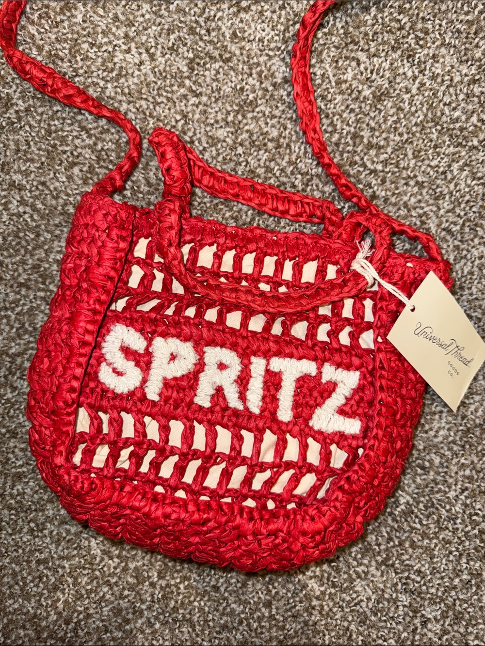 Universal Thread Red Crochet 'SPRITZ' Crossbody Bag